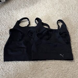 Puma Black Seamless Sports Bras - 4 Pack (Medium)